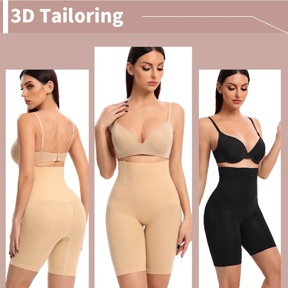 Lower Body Shaper for Women – High Waist Tummy Control Slimming Shapewear | Seamless Hip & Thigh Shaper | Half Body Compression Shorts for Slim Look