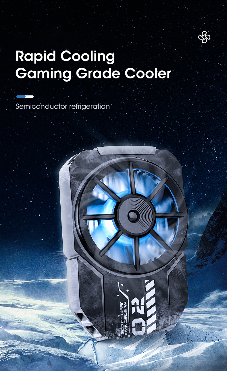 DLA2 Portable Mobile Phone Radiator Phone Cooling Fan For PUBG Daraz.pk