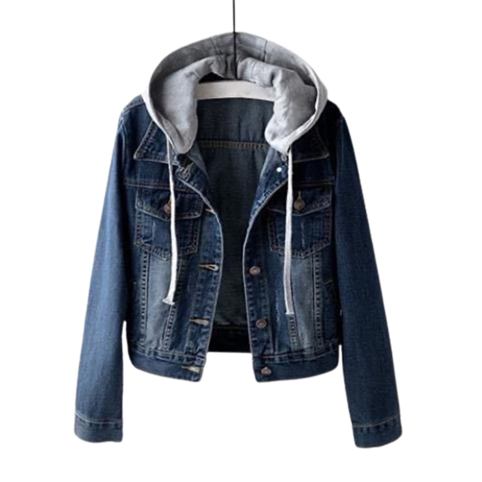 Denim Jacket Eye-catching Short Slim 