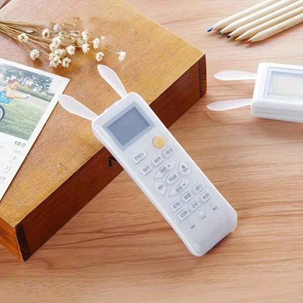 New Bunny Remote Silicone Cover | TV & AC Controller Protective Pouch | Soft Transparent Dust Cover | Non-Slip Silicone Material with a Flexible Fit | Stylish and Practical