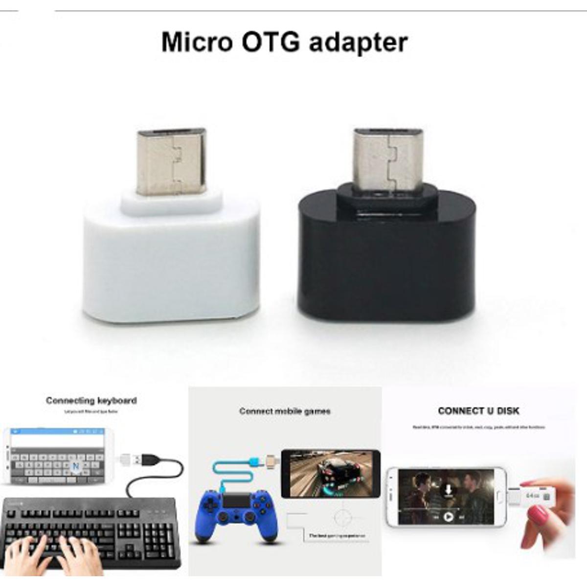 PACK 2PCS - USB To OTG Connector For Data Transfer, Charging And Gaming
