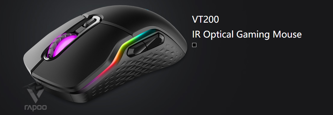 RAPOO VT200 IR Optical Wired RGB Gaming Mouse 6200Dpi 8 Programmable Buttons Onboard Memory 14 4b8292189ff01cea19e598723ddbd107