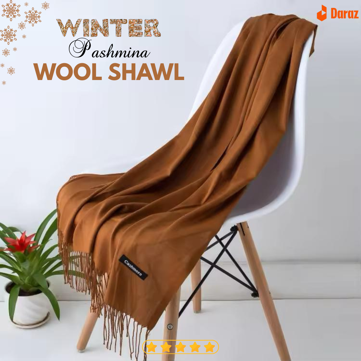 Premium Pashmina Ladies Wool Stoler| Warm, Soft & Elegant Winter Wrap | Luxurious Wool Scarf for Women’s Fashion | Perfect for Parties, Travel & Daily Wear