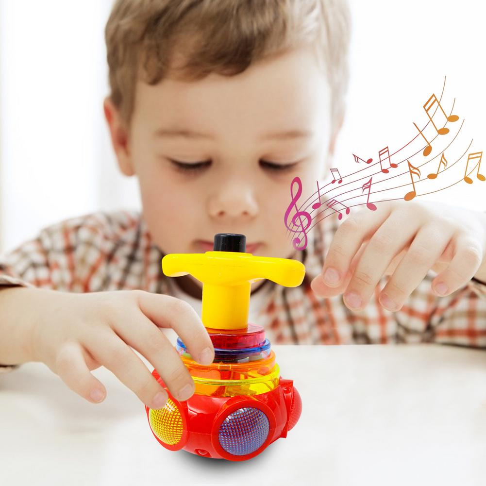 Stylish Lattoo with LED Light & Music Spinning Toy for Kids