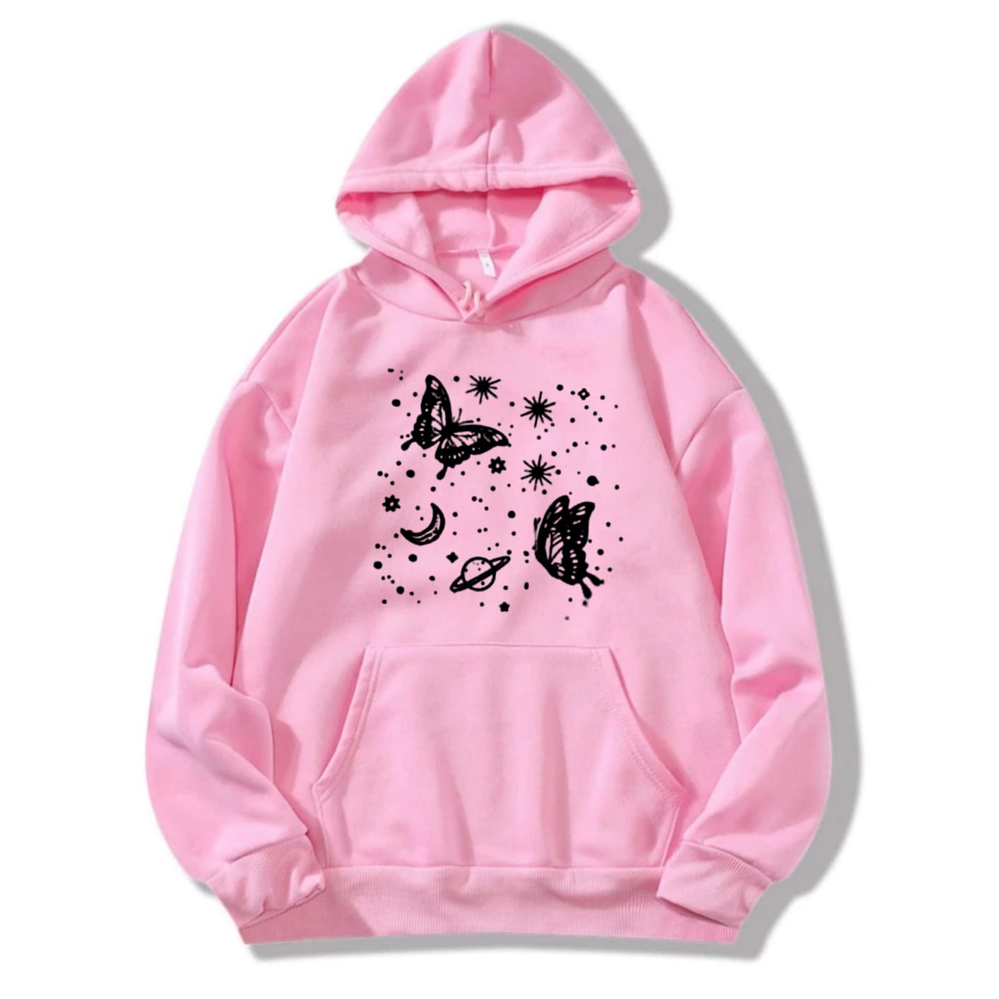 Lilac Butterfly Printed Hoodies For Girls & Women - Comfy & Cozy Hoodies For Girls
