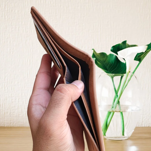 M PU Leather Short Horizontal Wallet Cardholder for Men