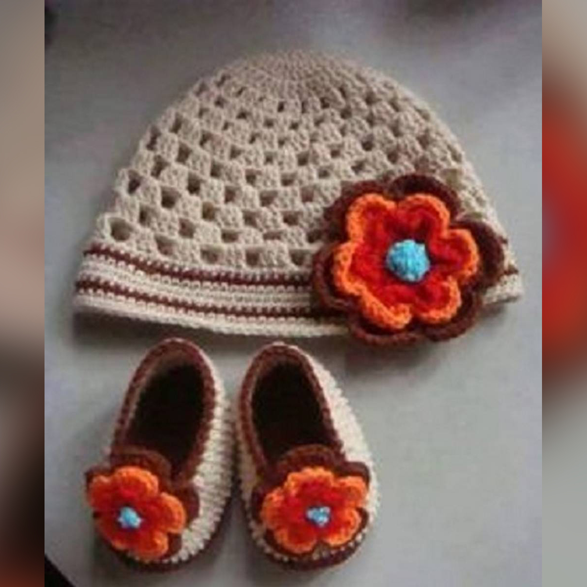 Crochet baby hot sale topi