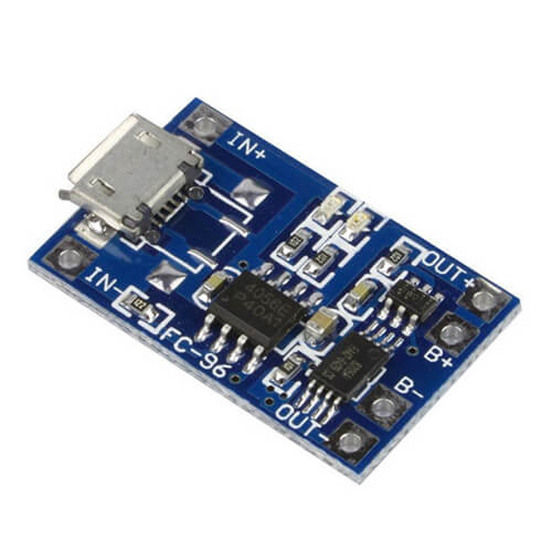 Lithium Battery Charger and Protection Module type C port/micro usb port for charging TP4056 03962A