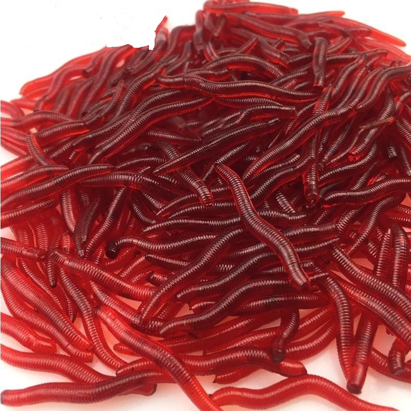 Large Size Smelly Worm Bait – Reusable Soft Scented Fishing Lures for Big Fish – 10/20/30 Pcs Pack – Artificial Thick Worm Hooks Bait