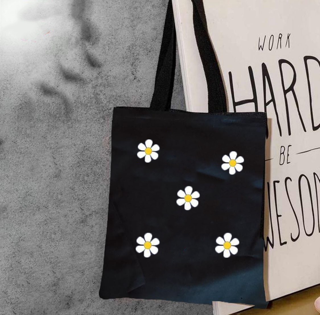 Trendy Free bear Tag Printed Tote Bag For Girls & Women