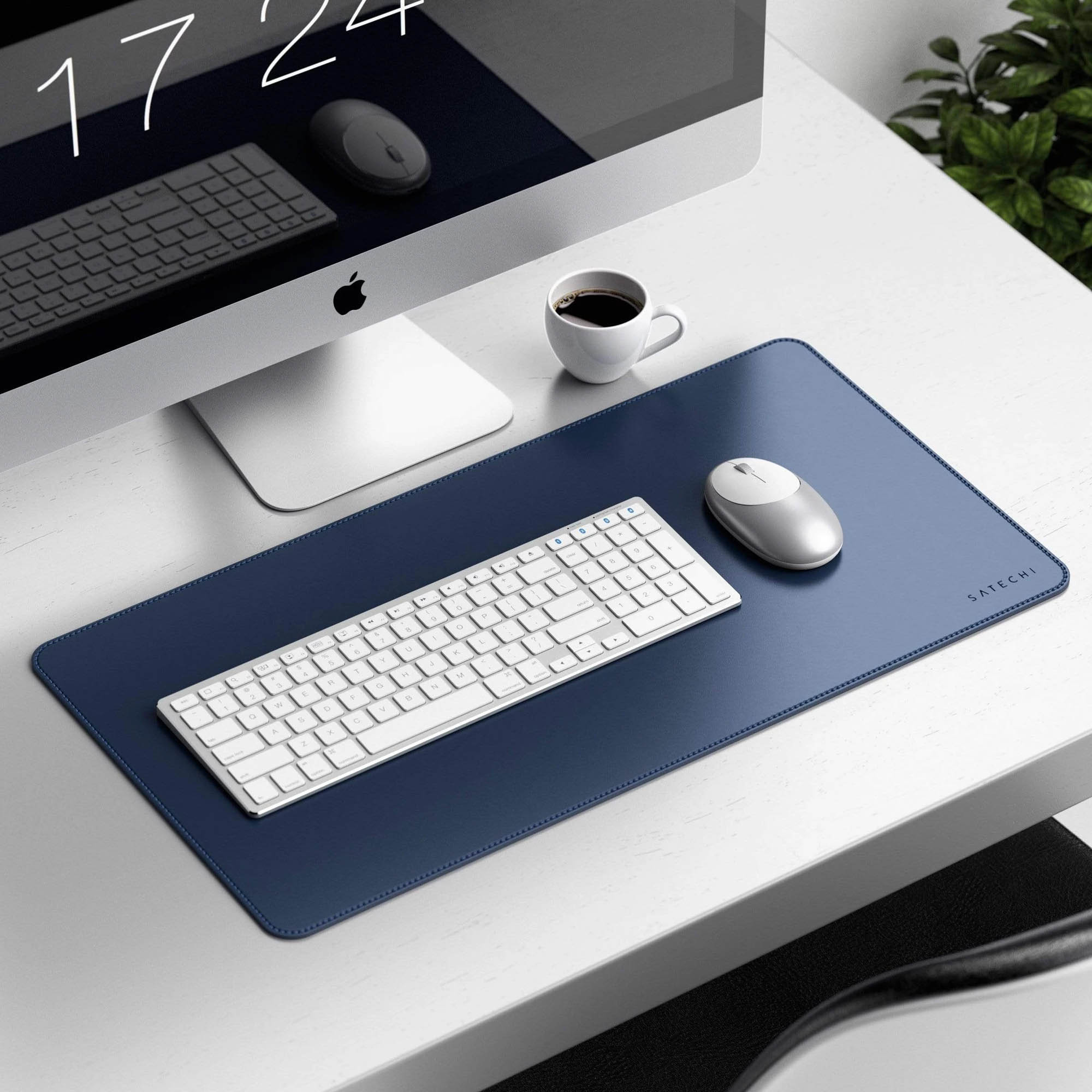 Laptop Matt 13x30 inches Large Mouse pad | Desk Matt, Computer Table Protector Matt | Multi use Synthetic Leather Matt| Large Mousepad