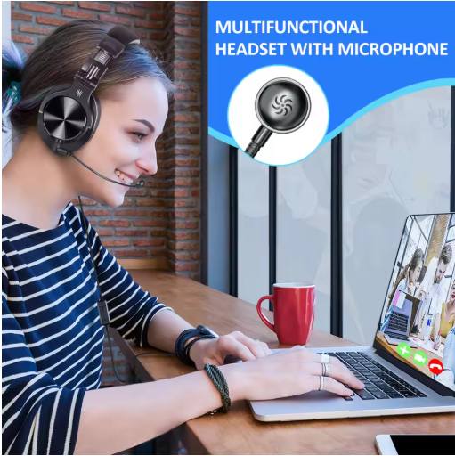 Oneodio A71D Wired Gaming Headset Gamer Over Ear Hi-Res Audio Headphones With Detachable Microphone For PC Computer PS4 PS5 Xbox