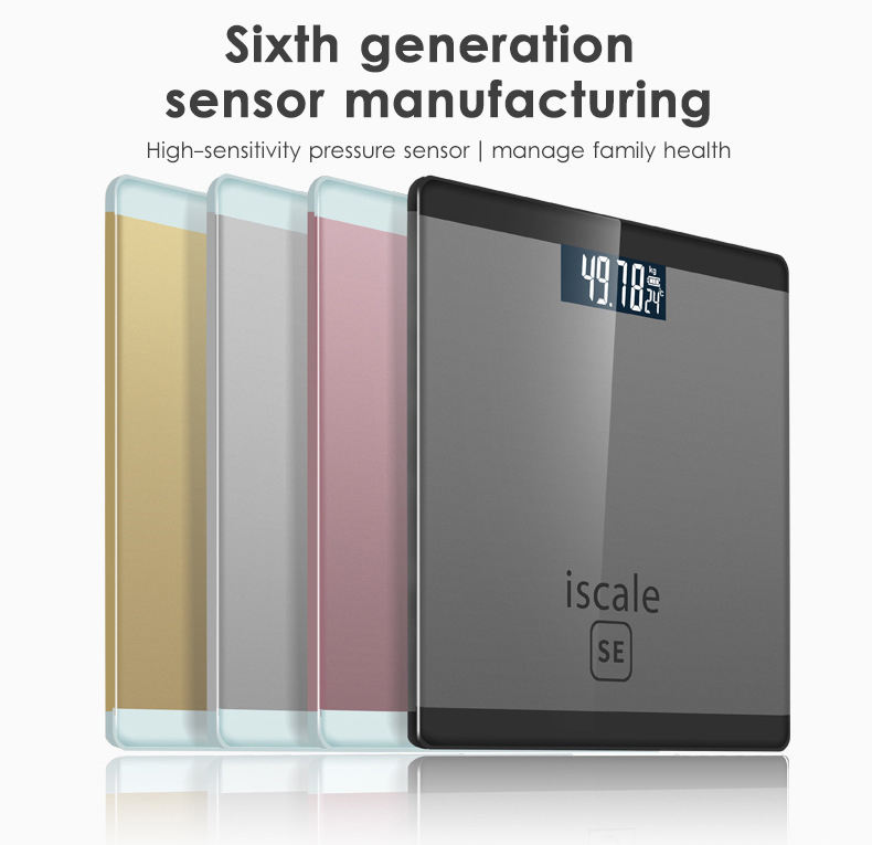 Upto 180kg iScale Rechargeable Weight Machine - Digital Heavy Duty Electronic Weighing Scale with Dual LED Display - Heavy Electric Weight Machine With Durable Steel Quality - For Home & Personal Use - Black/Golden/Pink/Silver