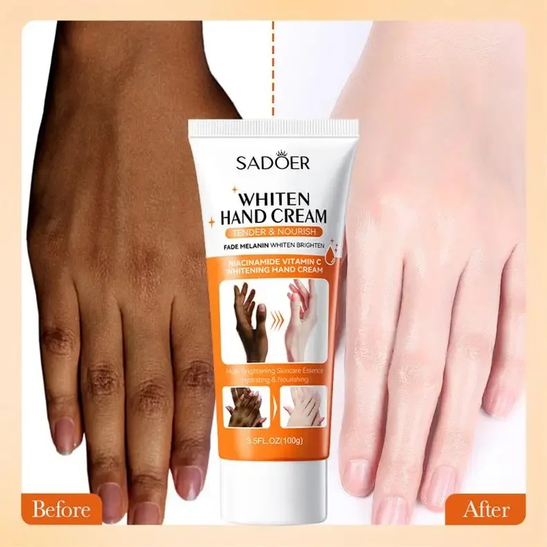 Sadoer Dark Knuckles Fast Whitening Anti Cracking Cream Niacinamide Vitamin C Whaitening Hand Cream SD04130 price in Pakistan