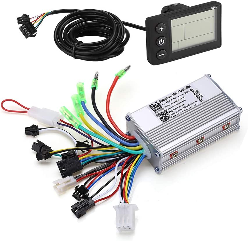 24V-48V 350W Motor Brushless Controller LCD Display Panel Thumb Throttle Electric Bicycles Scooter Brushless Controller Kit S886 Type 2