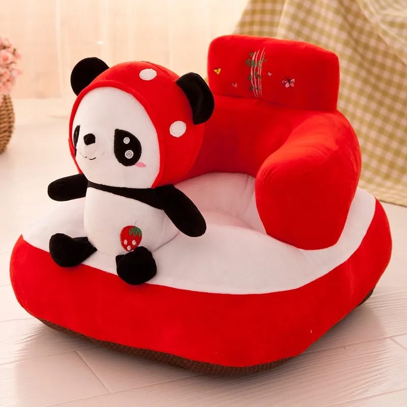 Baby's Cute Cartoon Plush Toys Support Chair Infant Learning To Sit Removable & Washable Baby Soft Seats Sofa