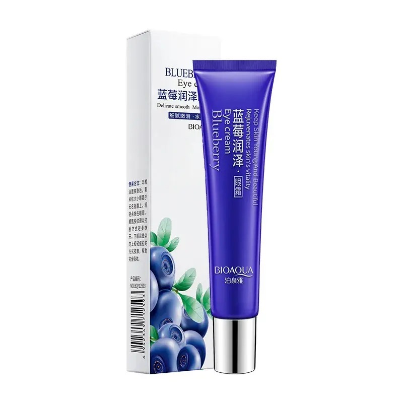 BIOAQUA Blueberry Eye Cream 20g for Dark Circles, Puffiness & Fine Lines - Anti-Aging