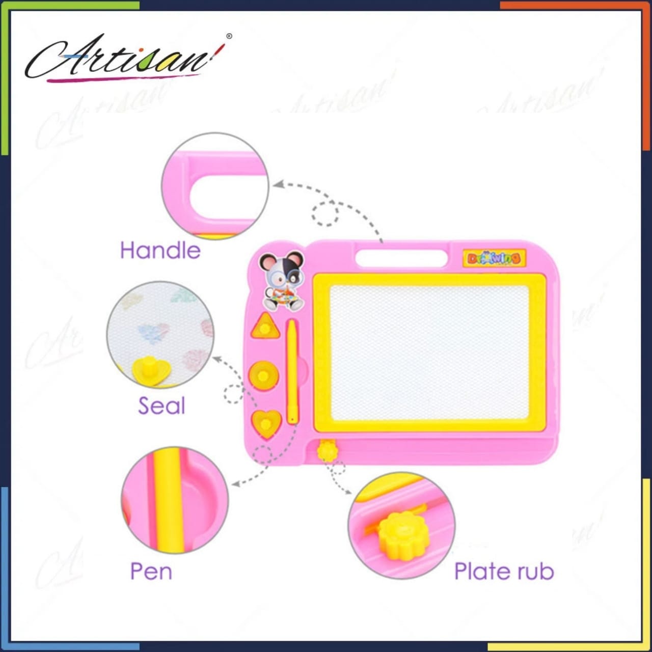 Magnetic Learning Drawing Board Erasable Doodle Board Educational Writing And Sketching Pad for Kids Travel Games Educational Toys