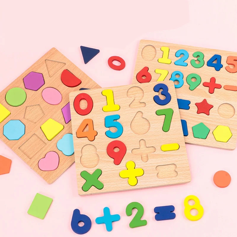 Early Learning Wooden Boards for kids Numeric board Alphabet learning