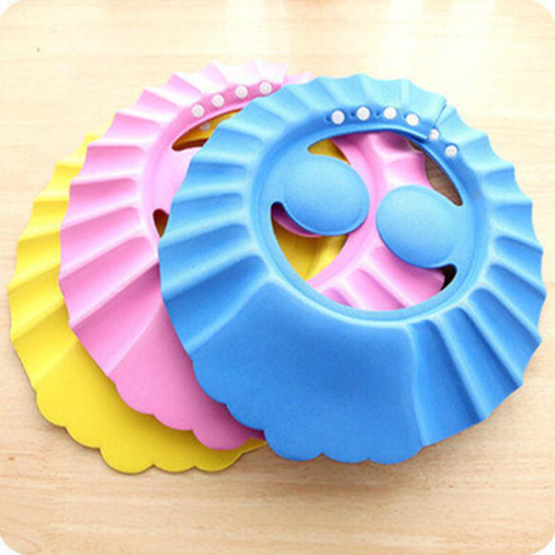 Baby Shower Cap Bathing Cap Soft Adjustable Visor Hat Safe Shampoo Shower Bathing Protection Bath Cap for Toddler, Baby, Kids, Children