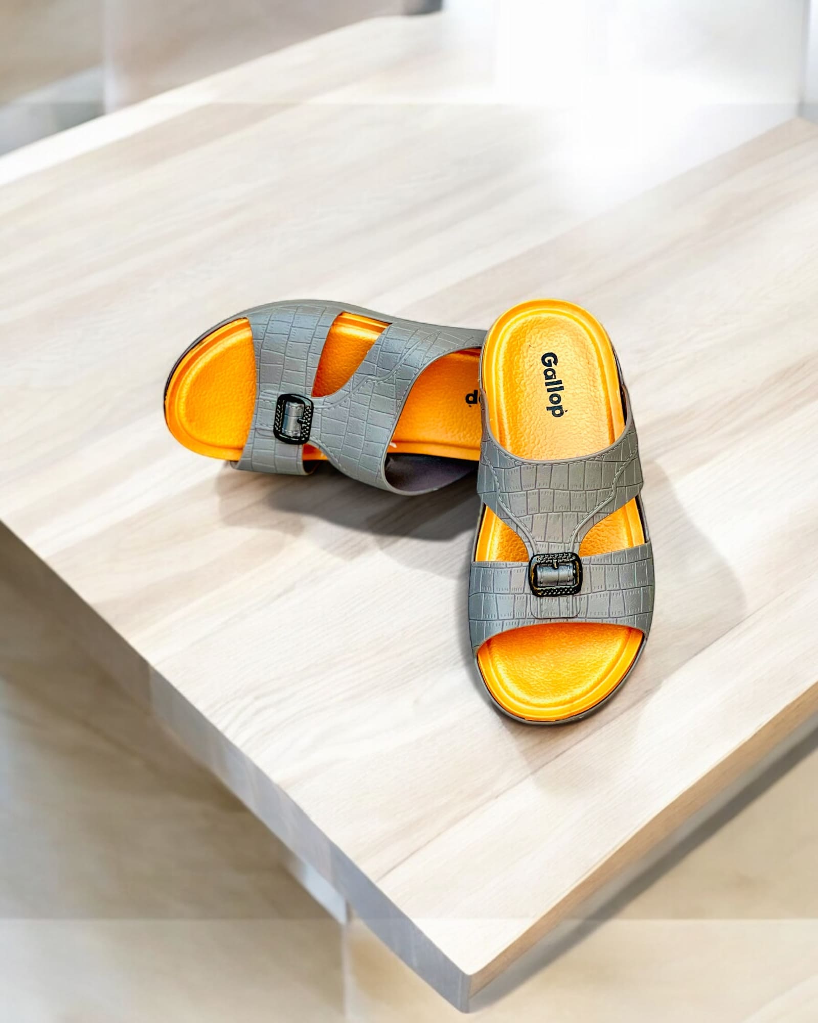 Men’s PVC Comfort Slides – Lightweight Thick Sole Arab Style Sandals | Anti-Slip Soft Slippers for Summer Casual Wear