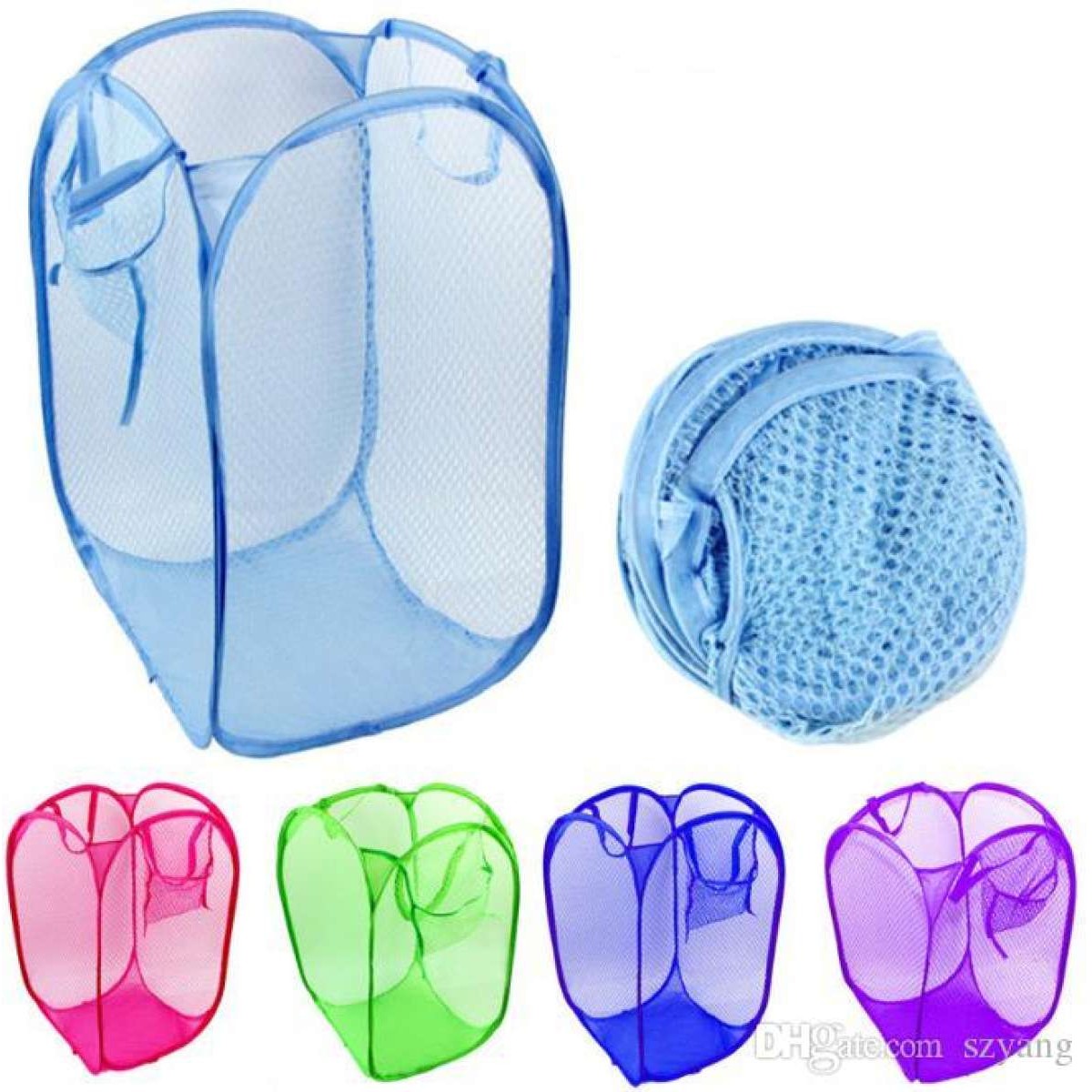 Collapsible Laundry Basket Dirty Clothes Mesh Hamper 低廉