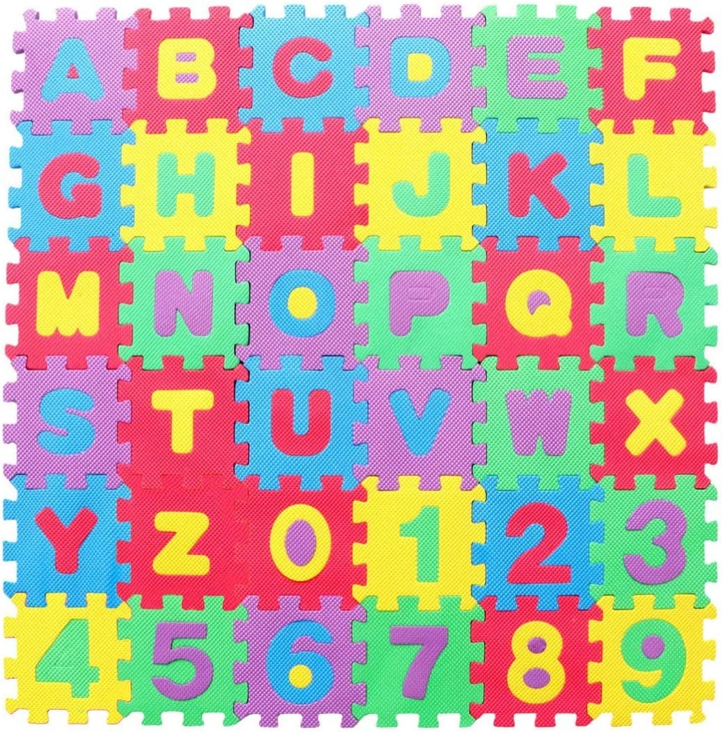 Kids Foam Play Mat (36-Piece Set) x CM Interlocking Alphabet