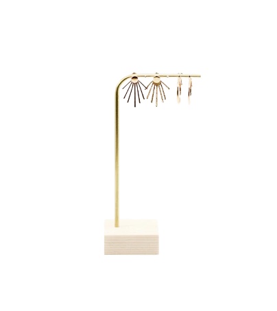 1 Pcs Earring Display Stand Wood and Metal, Bar Earring Stand, Earring Display, Earring Holder, Geometric Earring Stand, Earring Display, Jewelry Organizer Customized by HB Steel Fixerr