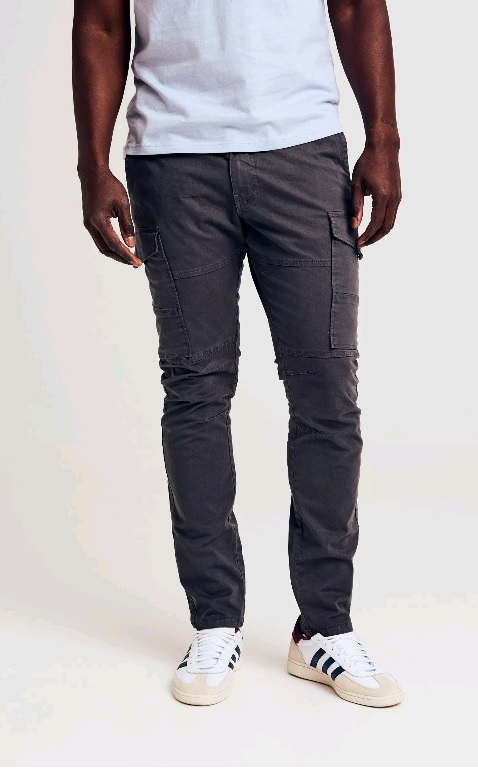 HashBack Men's Cargo Jogger Trousers Multicolor Cotton Summer 6-Pocket Elasticated Bottom Stylish Fit