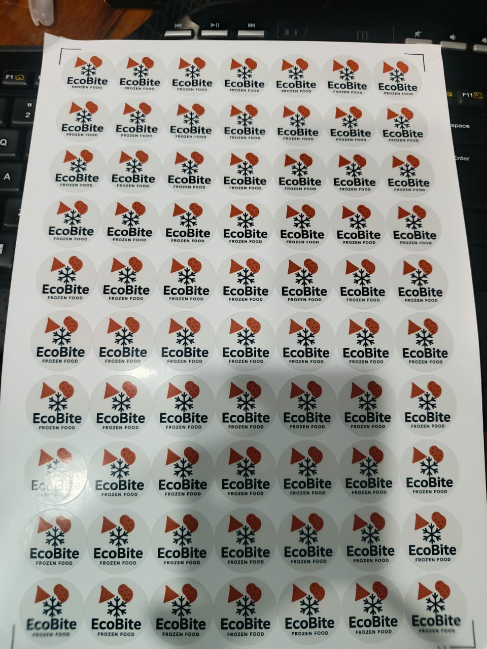 70 Custom Logo Stickers, Labels, Thank You Stickers, 1-Inch Size, High-Quality, Best Price