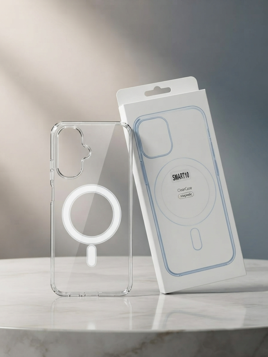 Tecno Spark Go 2 Magnetic Case Shockproof Transparent Clear Cover for Tecno Spark Go 2 Magnetic Case
