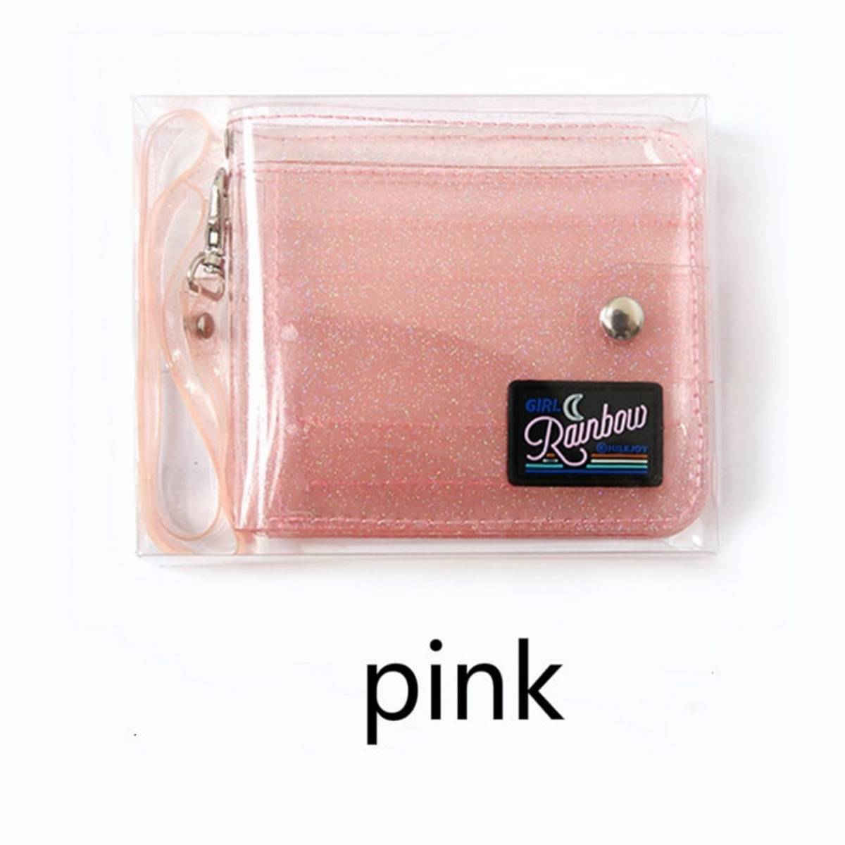 Transparent discount glitter pouch