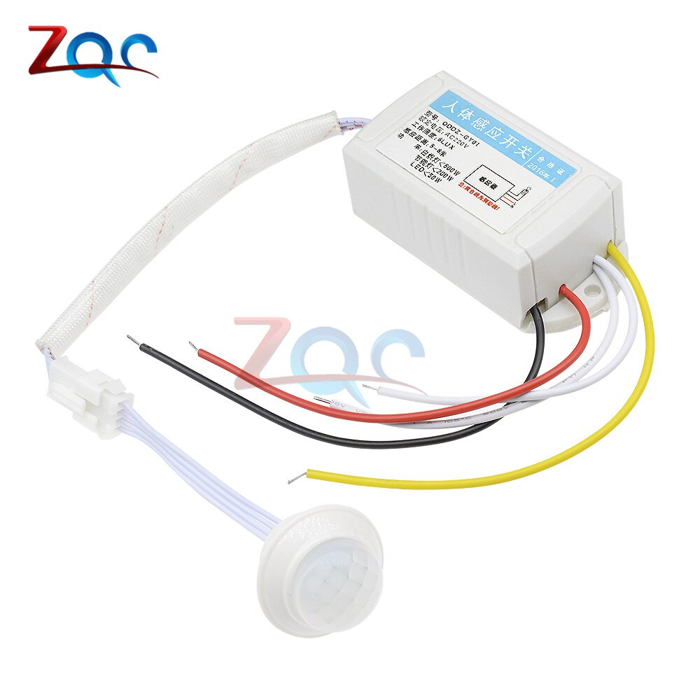 AC 220V Human Motion Body Infrared IR Sensor Automatic Light Switch