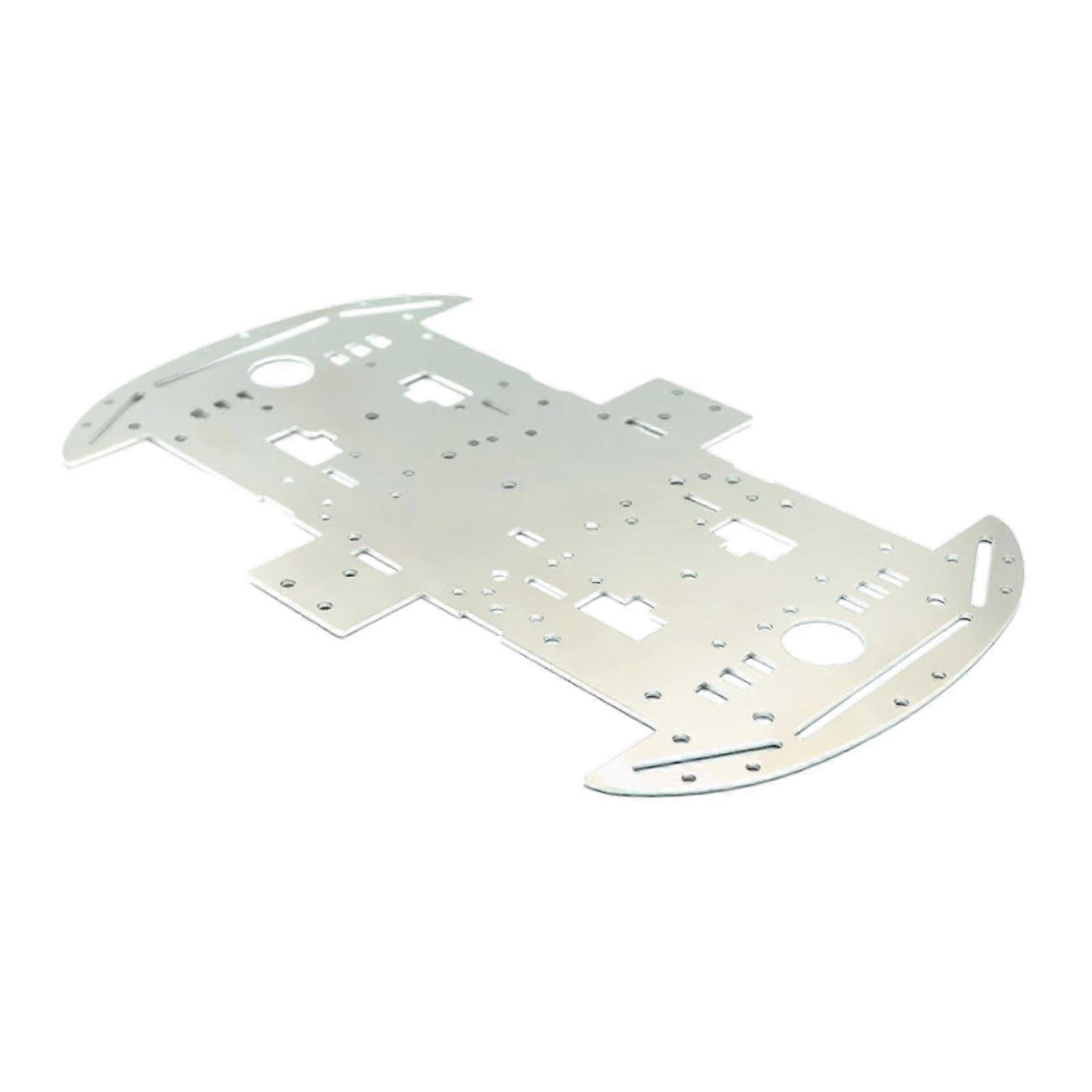 Aluminum Smart Car Chassis 4WD Base Plate Robot Car 1.5mm thick Arduino Chassis