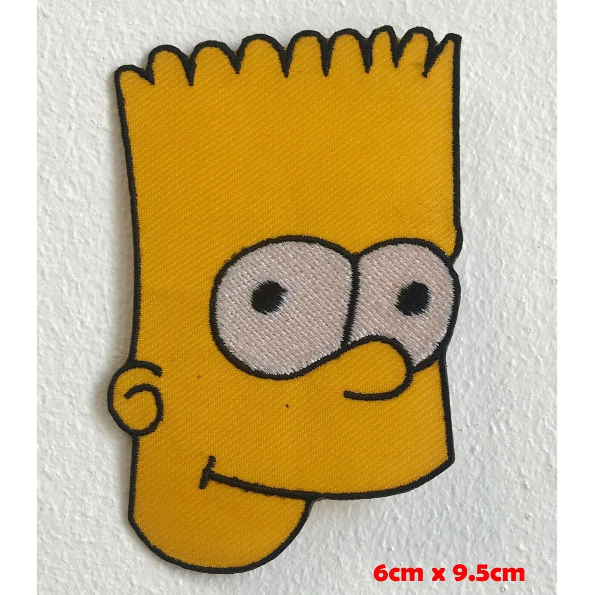 Embroidered Simpson Face Cartoon animation  kids clothing dress shirt cap bag jacket jeans craft logo  shoes repair   Iron Sew On Patch#1612