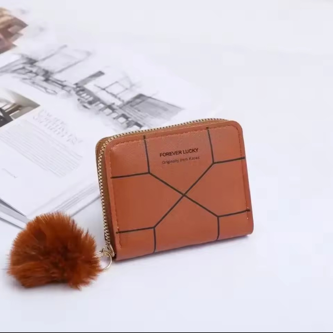 Penguin Mart - Ladies Small Card Holder Purse - Zipper Wallet for Casual Use
