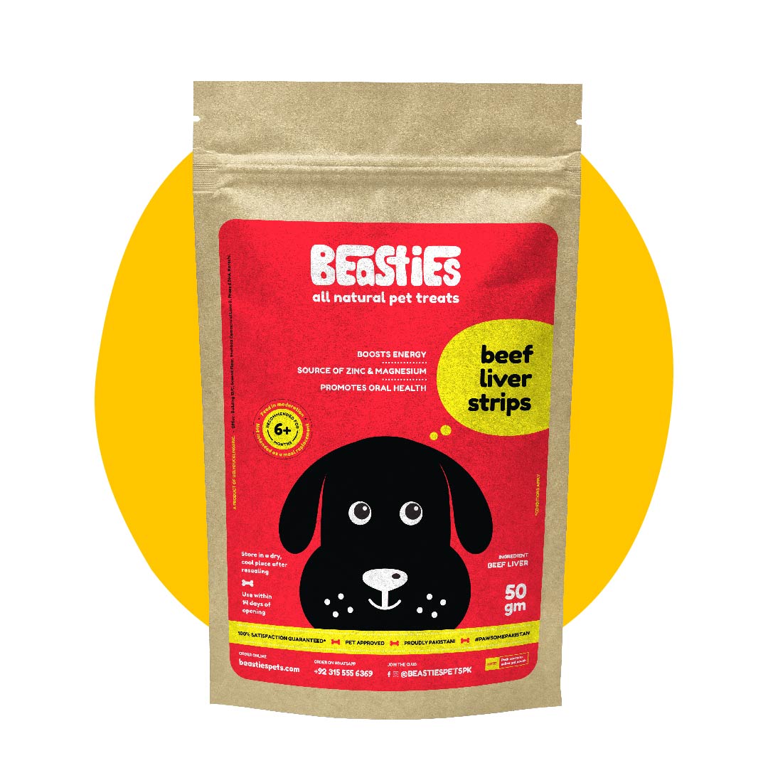 Beasties Beef Liver Strips - Liver Strips for Dogs | Dog Liver Strips | Natural Liver Strip Treats for Dogs | Liver Strip for Dogs | Low Fat Liver Snacks for Dogs | Dogs Treats Made with Real Liver | High Protien Liver Strip for Dogs | 50 gm
