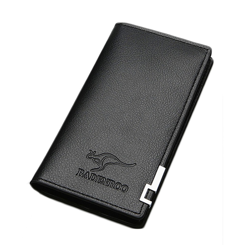 Premium Slim & Lightweight Long Wallet for Men | Stylish PU Leather Wallet with Multiple Card Slots | Durable Business Wallet for Men | Kangaroo Wallet