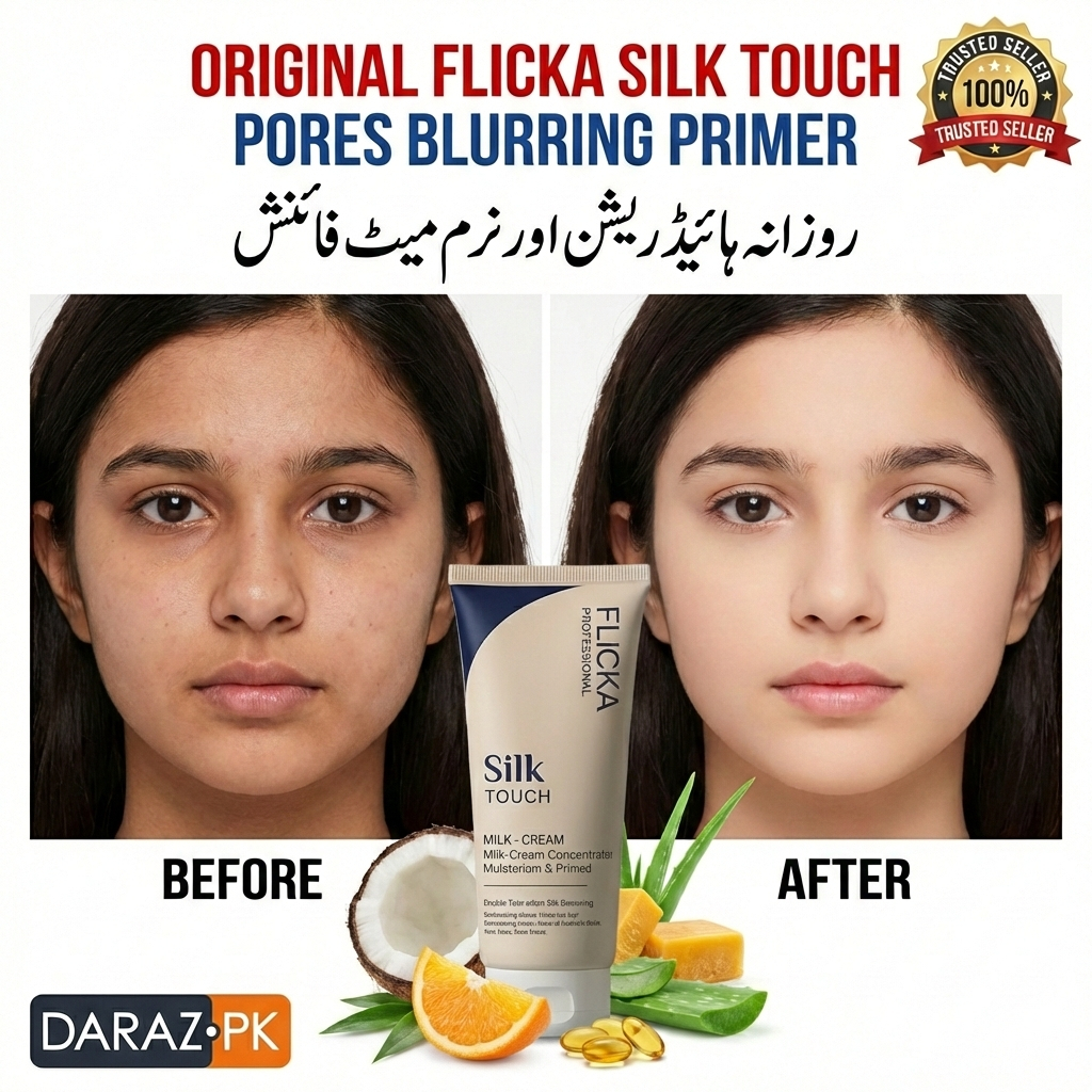 Flicka Silk and Touch Liquid Foundation | High Coverage Smooth Matte Finish Makeup Base | Professional Silk Texture Face Foundation | Long Lasting Waterproof Beauty Base | Flawless Skin Coverage for All Skin Types | Premium Flicka Cosmetics