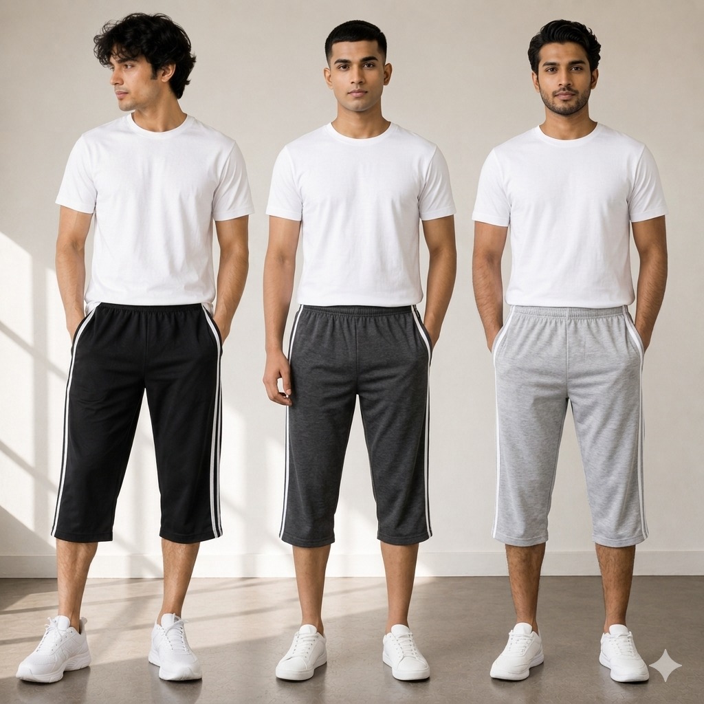 Pack of 3 Shorts For Men Jersey Summer Casual Style Comfortable Fit Multicolor