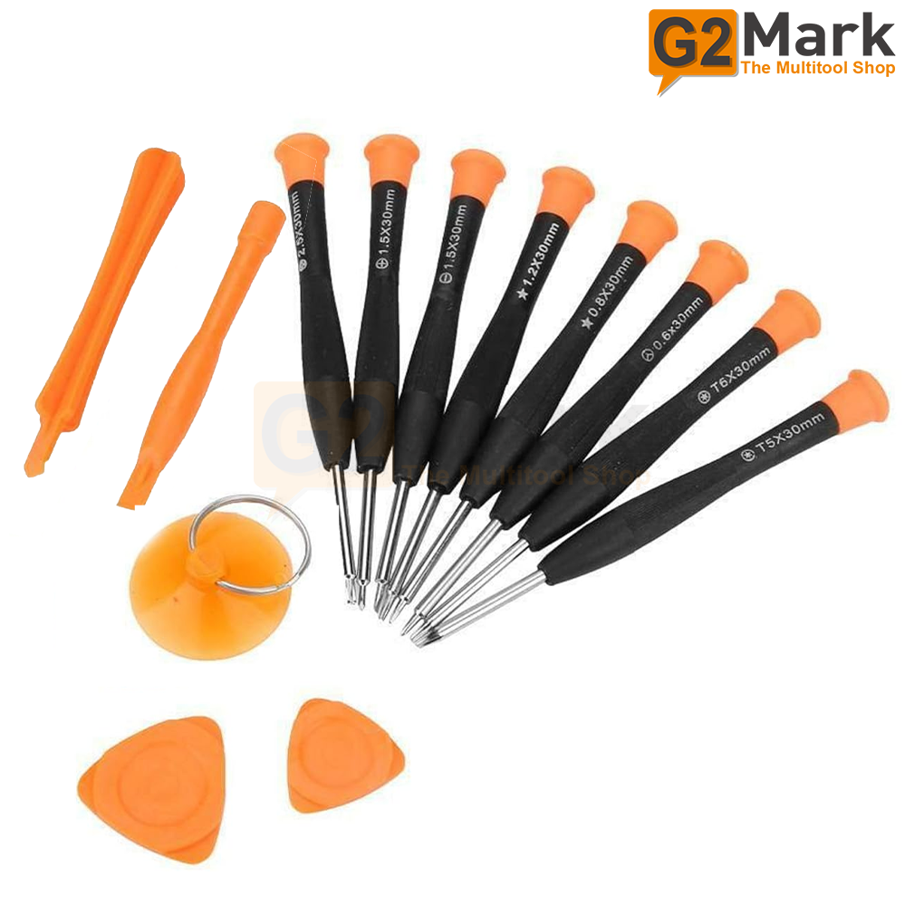 SW-1030 10PCS Mobile Repair Tool Kit Screwdriver Set for Phone Tablet Laptop Opening, Disassembly & Electronics Repair with Precision Drivers and Opening Tools | G2 Mark |