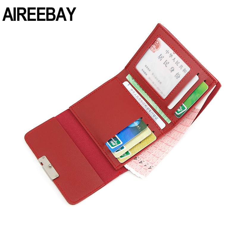 Fancy Small Hand Clutch for Girls, Compact PU Fabric with 7 Card Slots, Button Closure, Trendy Design