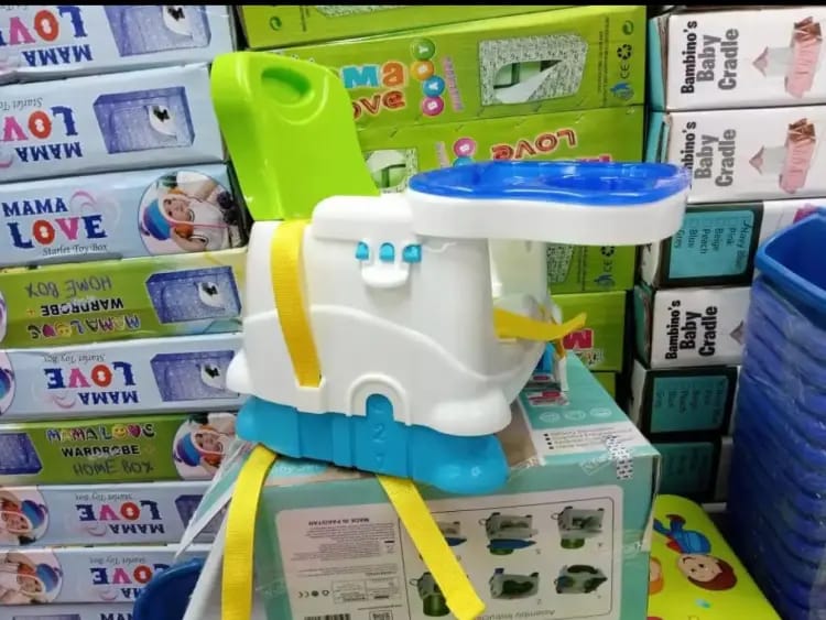 baby dining chair - Booster Seat High Chair With Removable Foldable Toy Tray 3 Point Safety Harness