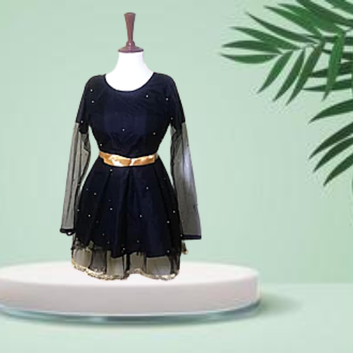 short frock with belt