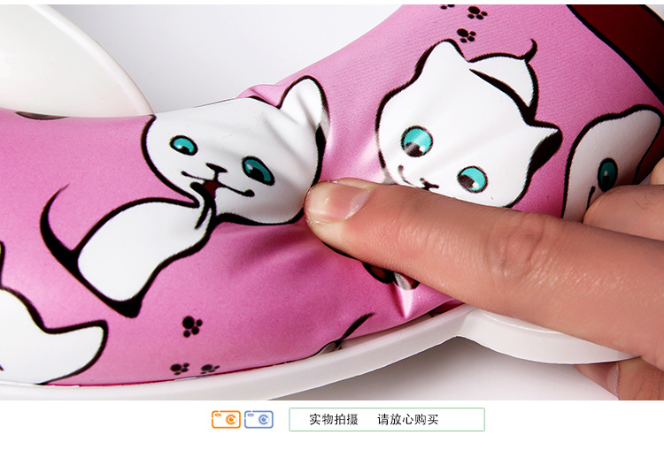 Children'S Toilet Mat With Armrests Sponge Cartoon Baby Toilet Seat Random Color 32 Undefined