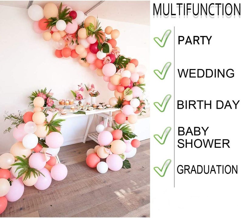 BEST SELLING Pack Of 2  Arch Kit - 5m(16.4ft) & 100 Removable Glue Sticky Dots, Balloon , Birthday Party, Wedding Party, Events