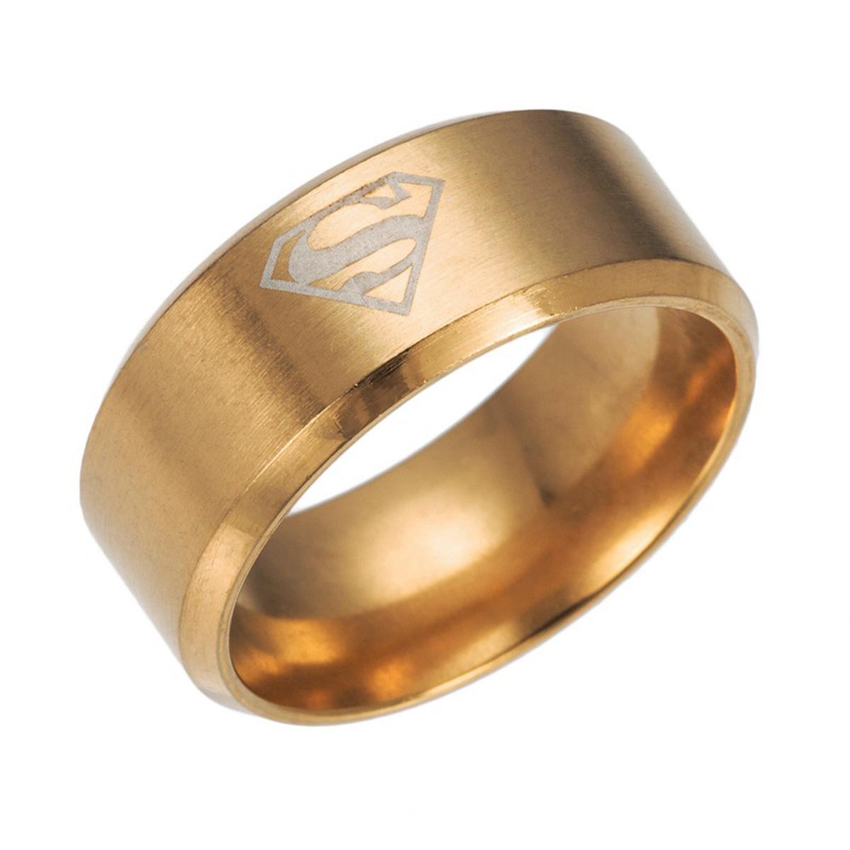 Gold hot sale superman ring