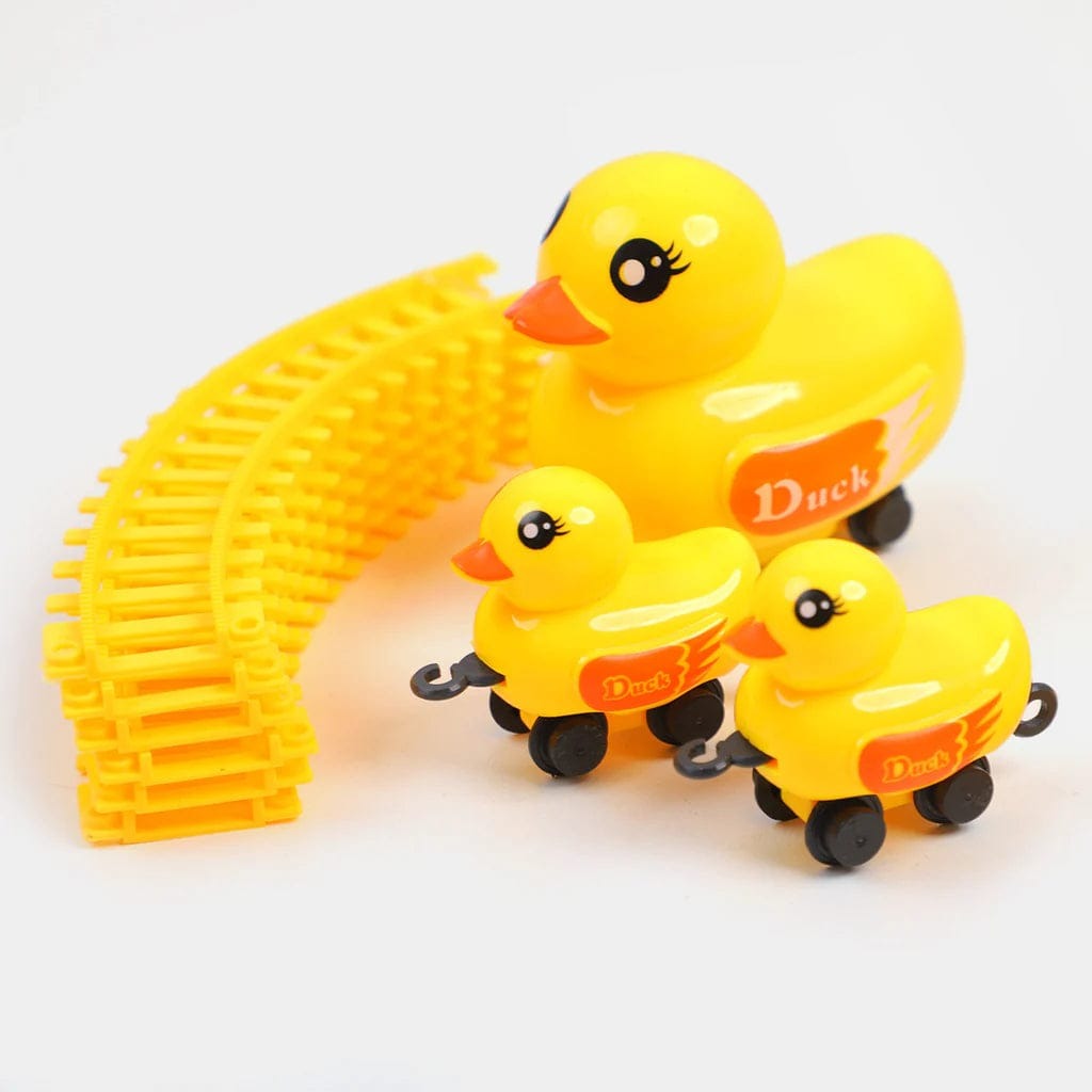 Yellow Duck Electric Rail Train Set For Kids