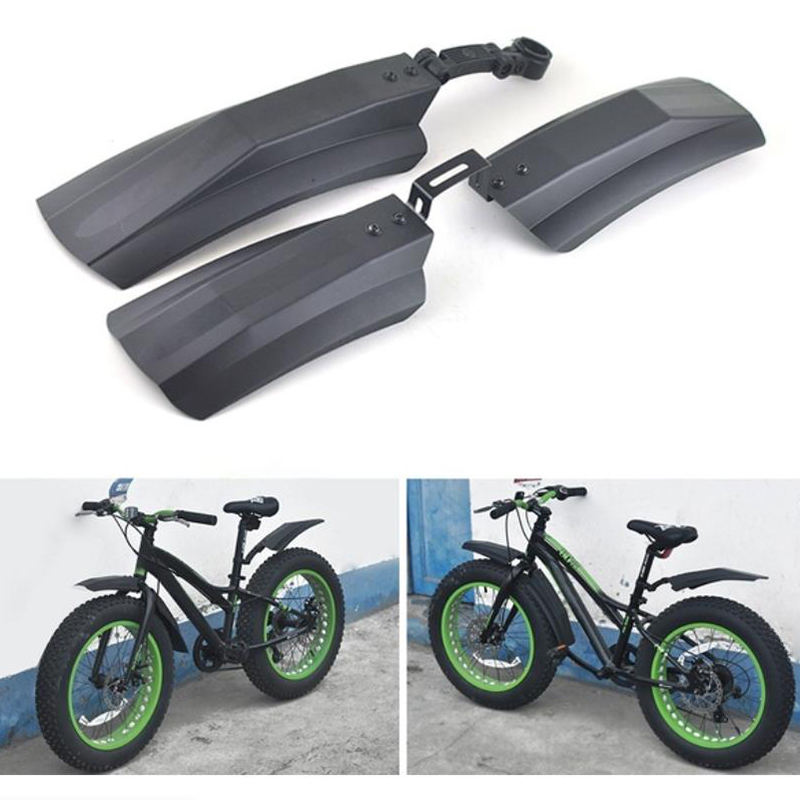 2PCS Snow Bicycle Mountain Bike Front Rear Mud Guard Fenders for Fat Tire Daraz.pk