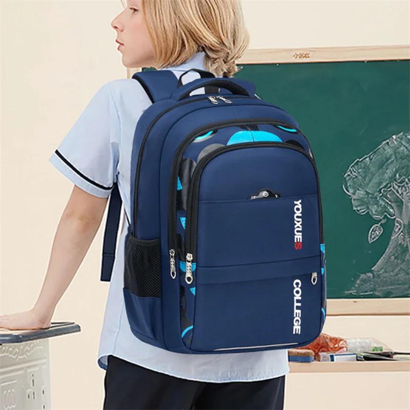 [HLNB] New Children School Bags Kids Large Capacity Backpack Primary